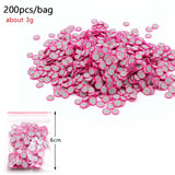 200Pcs Slime Addition Soft Fimo Fruit Slices for Charms Beads DIY Nail Mobile Beauty Powder in Slime Supplies Sprinkles