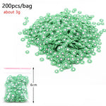 200Pcs Slime Addition Soft Fimo Fruit Slices for Charms Beads DIY Nail Mobile Beauty Powder in Slime Supplies Sprinkles