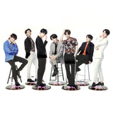 Bangtan Boys groups KPOP stars group acrylic stand figure model double-side plate holder cake topper idol