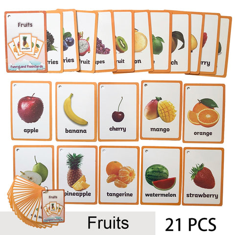 Children Baby English Learning Word Card Pocket Flash  Learning Montessori Educational Toys Word Table Game Card for kids