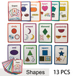 Children Baby English Learning Word Card Pocket Flash  Learning Montessori Educational Toys Word Table Game Card for kids