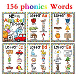 Children Baby English Learning Word Card Pocket Flash  Learning Montessori Educational Toys Word Table Game Card for kids