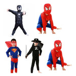 Red spiderman costume Bat black spiderman superman Zorro halloween costumes for kids superhero capes anime cosplay carnival cost