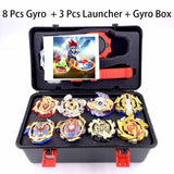 Tops Set Launchers Beyblade Toys Toupie Metal God Burst Spinning Top Bey Blade Blades Toy bay blade bables